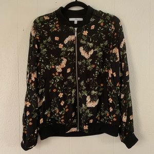 NWOT Floral zip up jacket